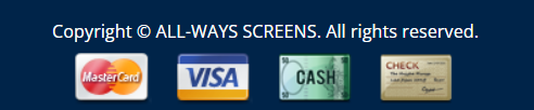 Payments accepted: Mastercard, Visa, cash, and check